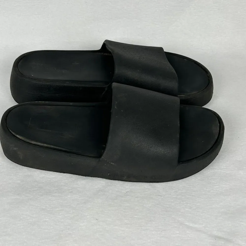 Yellow Box Super Cushiony Torrey Black Slide Women's Sandal 9 - Picture 3 of 7